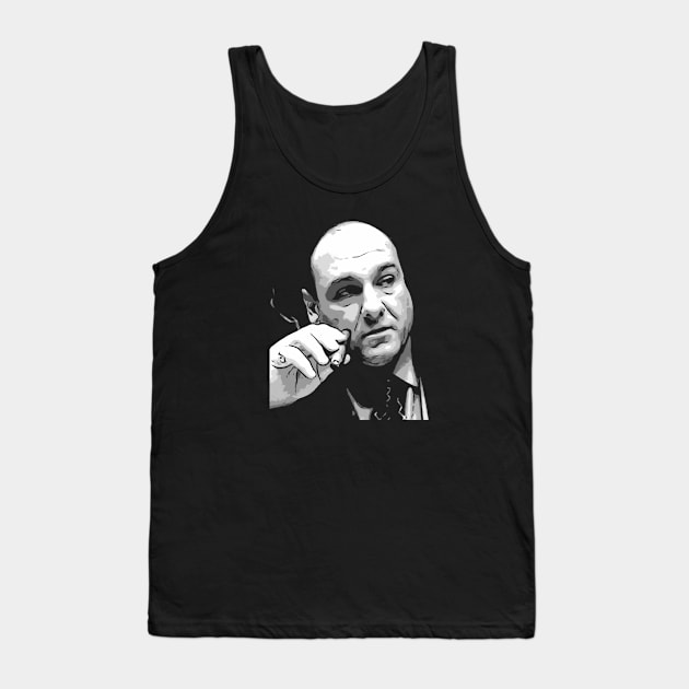 Tony Soprano Gangster Movie Tv Mafia Merchandise Goodfellas Tank Top by Tracy Daum